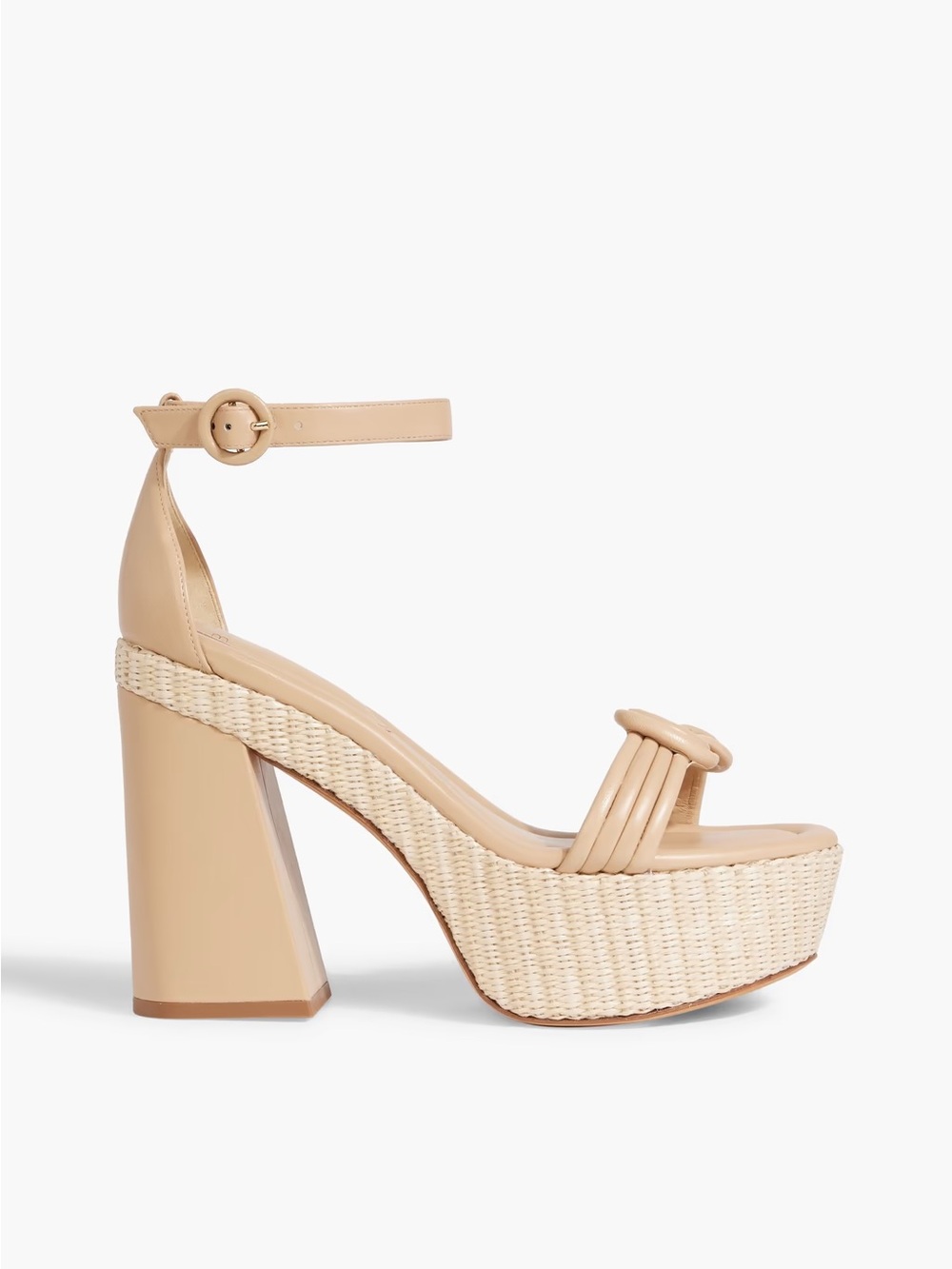 - Alexandre Birman Vicky 120 Leather Platform Sandals BT